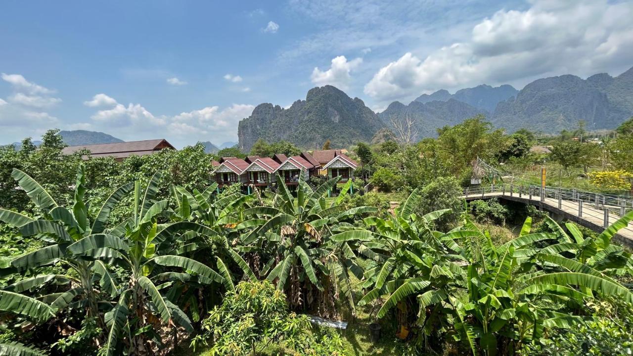 Domon Riverside Hotel Vang Vieng Esterno foto